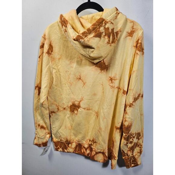 Original Paperbacks Unisex Yellow Tie Dye Hoodie Oversize Size S NWT - Picture 7 of 15